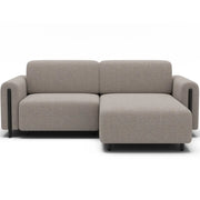 Divano angolare convertibile ARVESSA beige chenille – Angolo destro