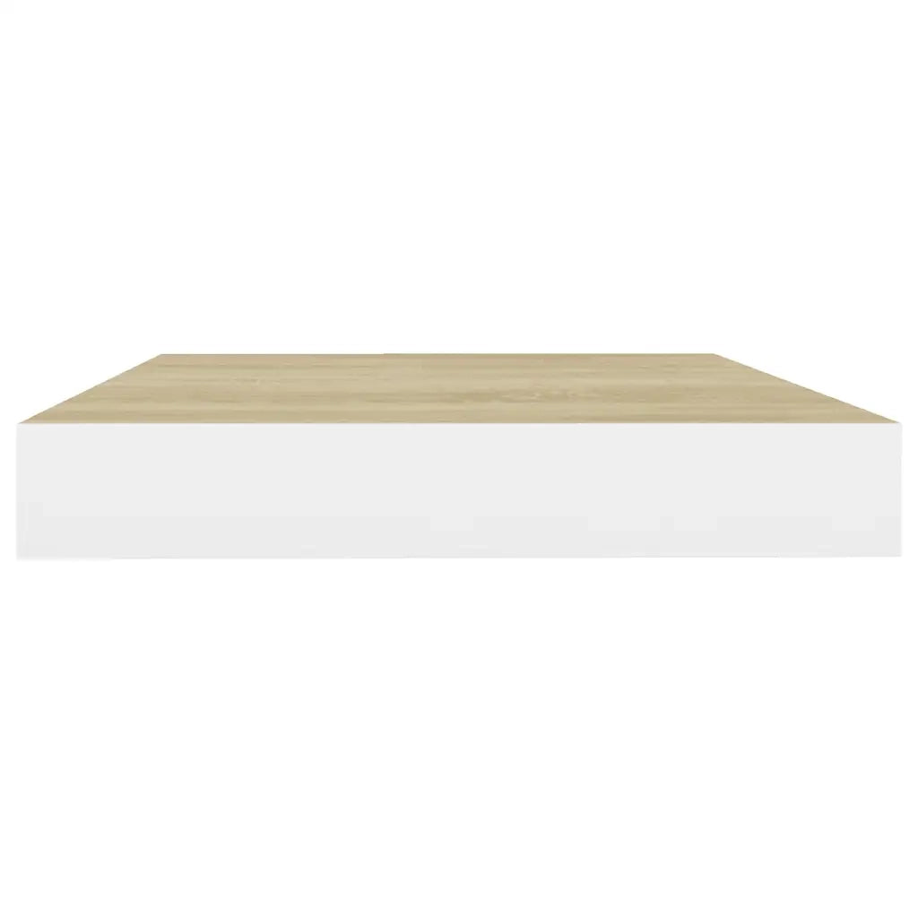 Scaffali a Parete 4 pz Rovere e Bianco 40x23x3,8 cm in MDF cod mxl 32778