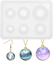 Molde per Epoxy in Silicone - 6 pezzi - Forma per Resine - Modelli per Hars - Duraturo e Flessibile - Riutilizzabile - Per DIY Gioielli
