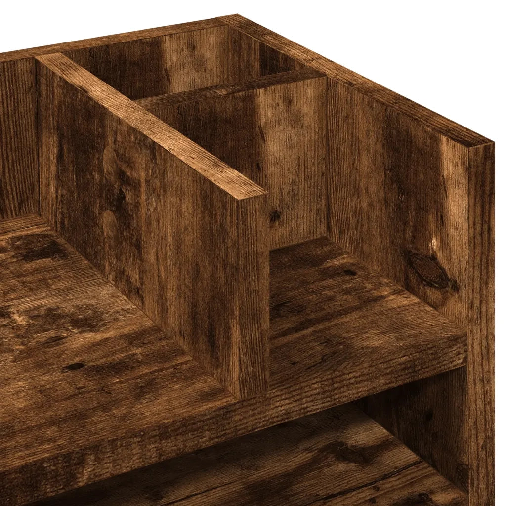 Organizer Scrivania Rovere Fumo 44,5x24x25cm Legno Multistrato CFW5885682