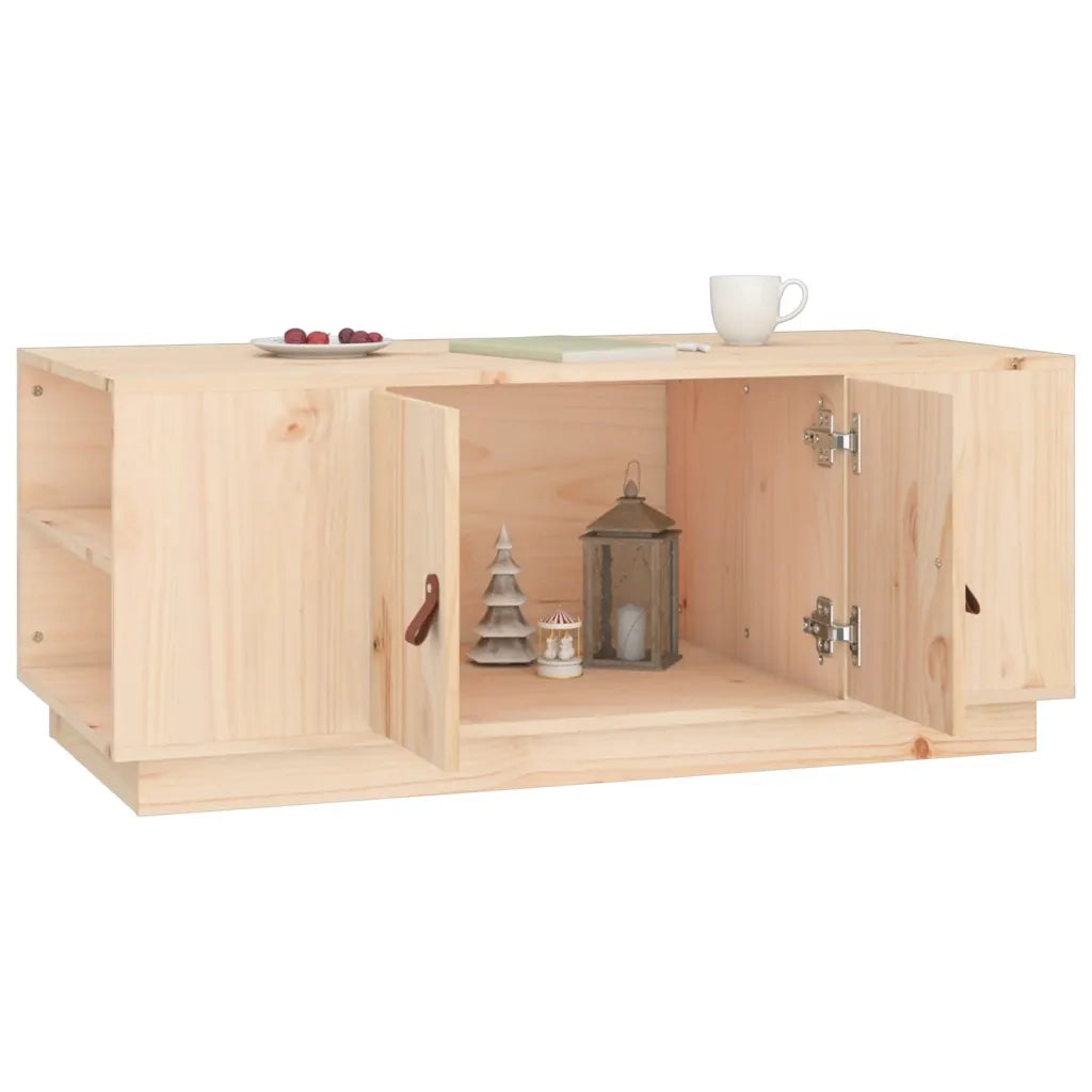 Tavolino da Salotto 100x50x41 cm in Legno Massello di Pino 818255