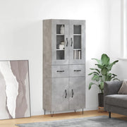 Credenza Grigio Cemento 69,5x34x180 cm in Legno Multistrato 3198565