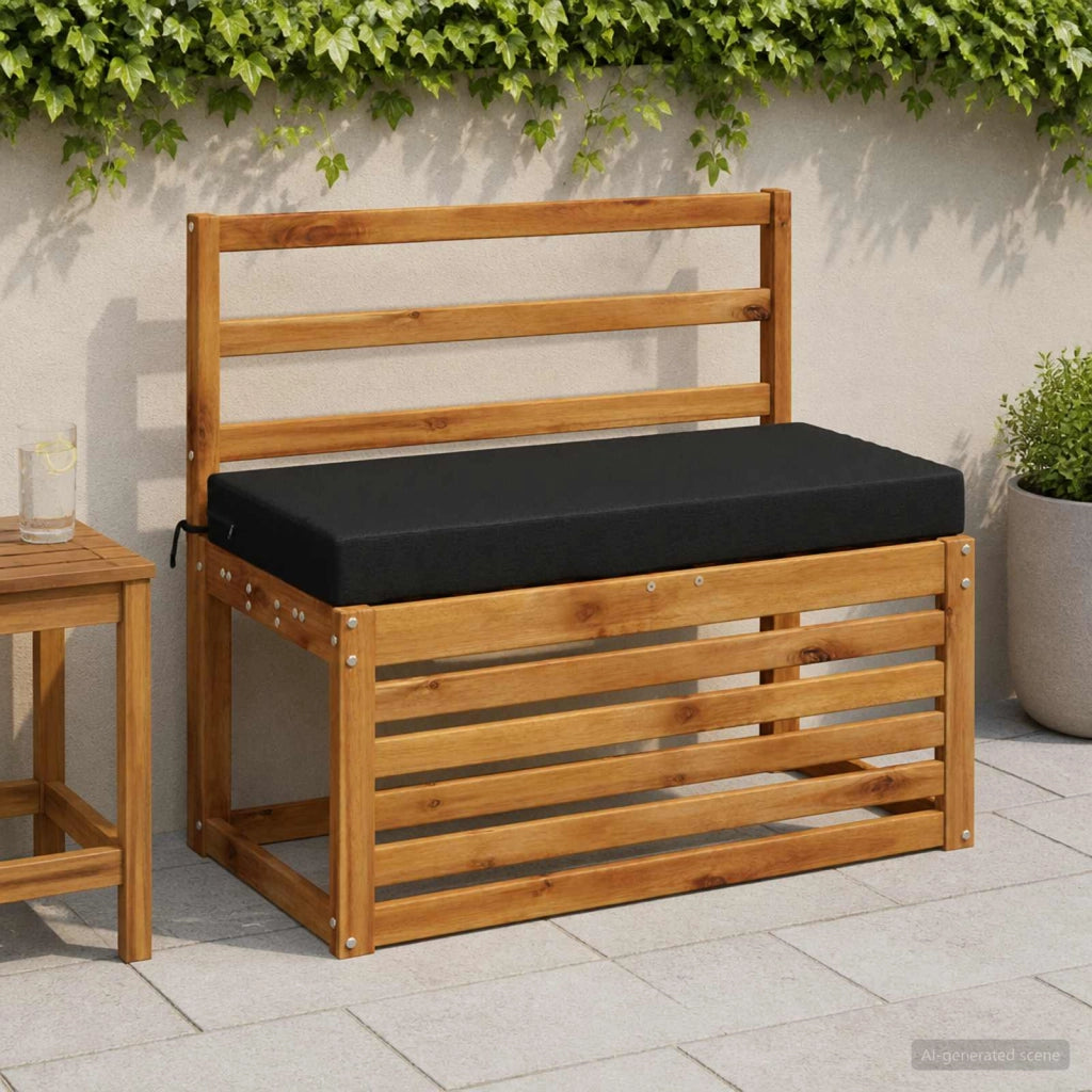 Cuscino per panchina SOEST 100% Poliestere Nero 60 x 40 x 8 cm 949500