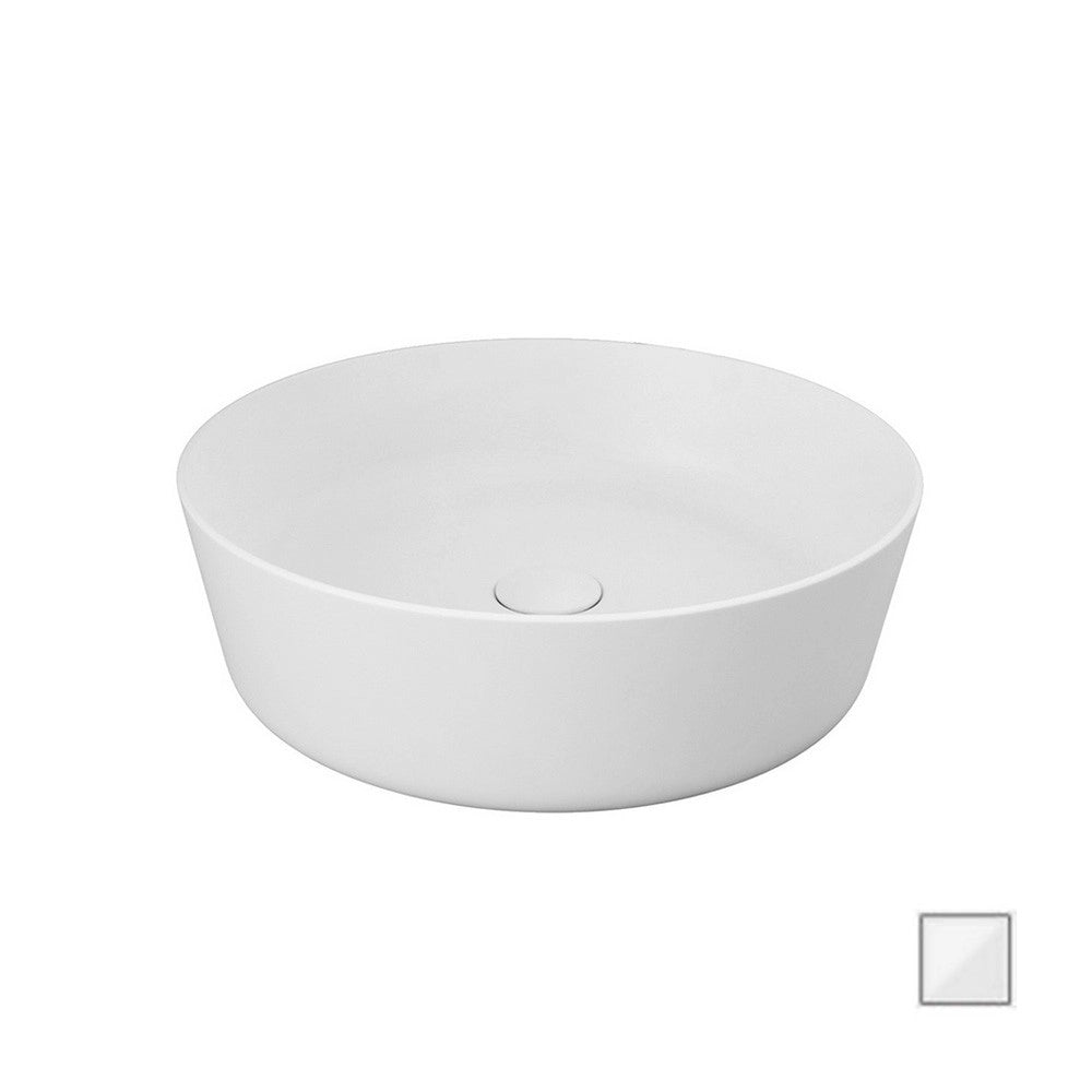 Lavabo da appoggio feeling tondo bianco alpino
