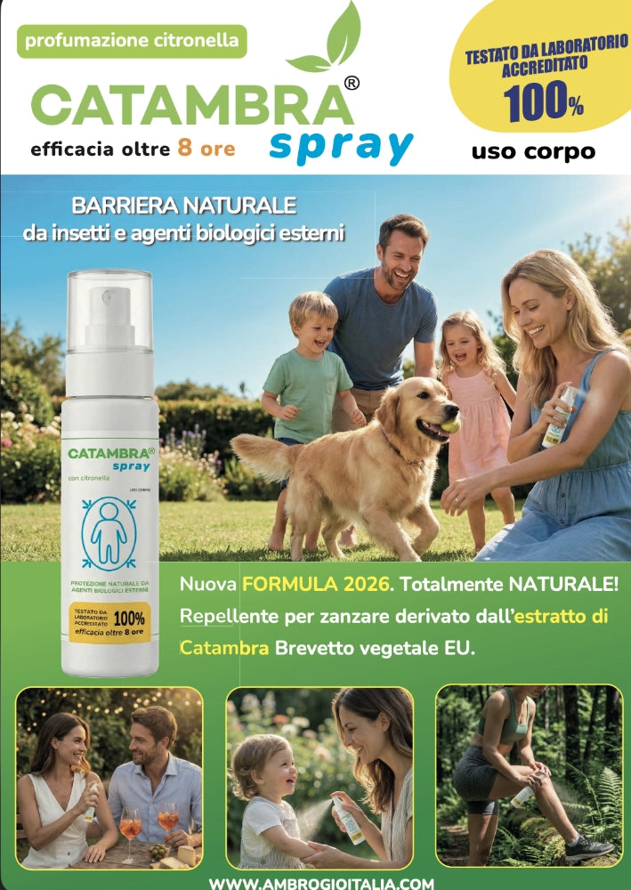 Cheonda - Spray antizanzare Catambra 100ml Ambrogio Italia