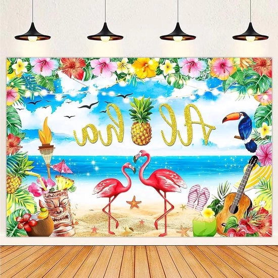 Decorazione a strisce premium - grande bandiera Hawaii per feste indimenticabili - decorazione per feste Hawaii.