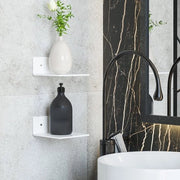 Pannelli per parete 2 pezzi - Design aerodinamico - Acrilico - Impermeabile all'acqua - Risparmio di spazio - Installazione di profilo di facile installazione - Pannello per parete