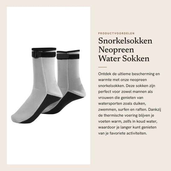 Sokke di immersione 3 mm - Neoprene - Impermeabili - Protezione termica - Adatti per uomini/donne