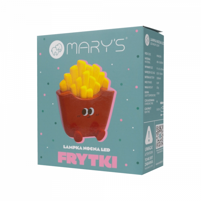 Mary's Lampada Notturna LED Patatine 0,6W Rossa/Gialla