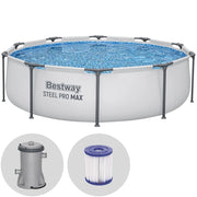 PISCINA STEEL PRO MAX C/TELAIO E POMPA D 305X76 56408