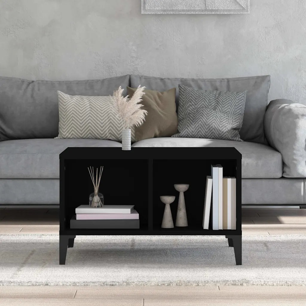 Tavolino da salotto | Tavolino da caff¨¨ | Tavolino da Soggiorno Nero 60x50x36,5 cm in Legno Multistrato