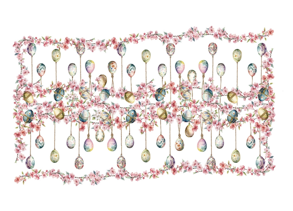 Tovaglia Copritavolo Cucina 100% Cotone Digitale Pasqua Disegno Blossom GI - 150x250 - Blossom