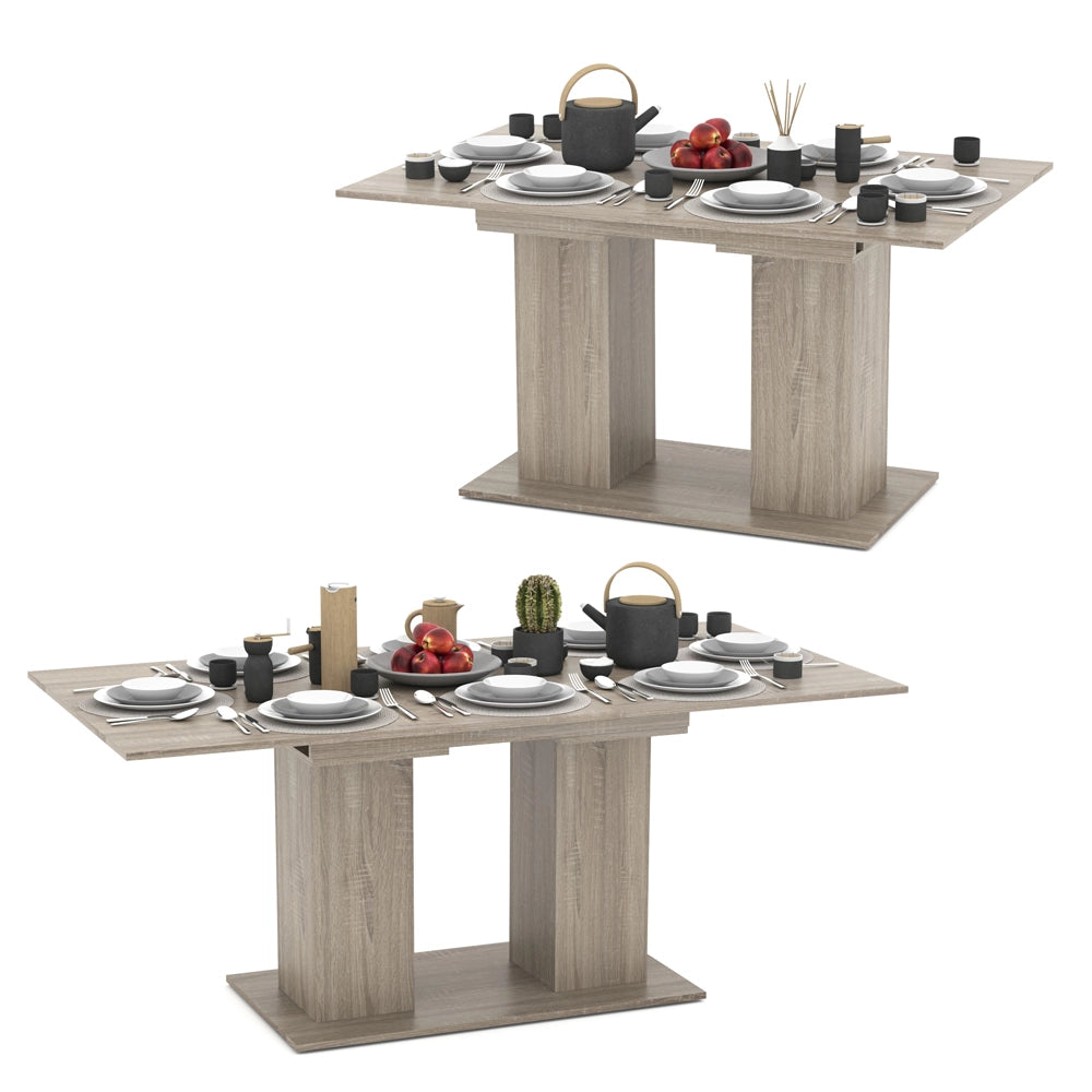 Vicco Tavolo da pranzo allungabile Sonoma 90 x 140 cm