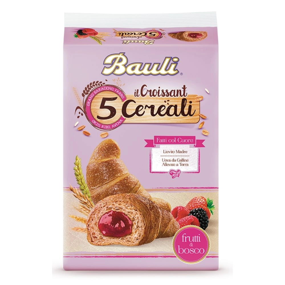 Bauli croissant ai 5 cereali ai frutti di bosco in confezione da 6 croissant - 300 grammi totali