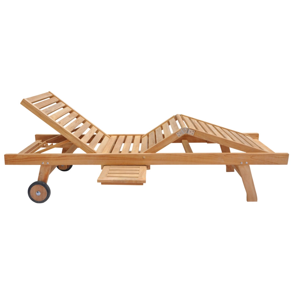 Set di lettini e tavolini pieghevoli in teak LOMBOK