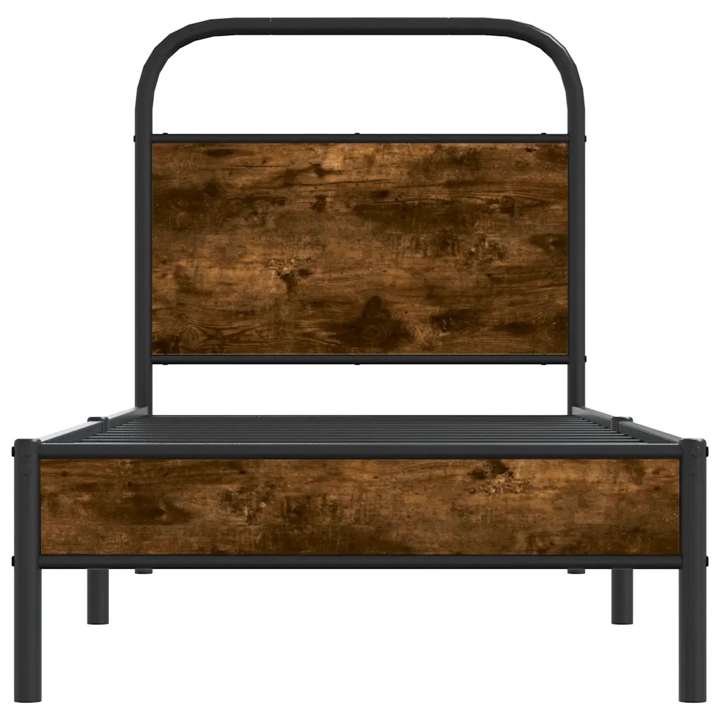 Giroletto senza Materasso Rovere Fumo 80x200 cm in Truciolato 4100347