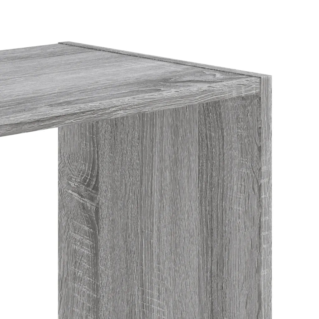 vidaXL Libreria Grigio Sonoma 102x32x108 cm in Legno Multistrato