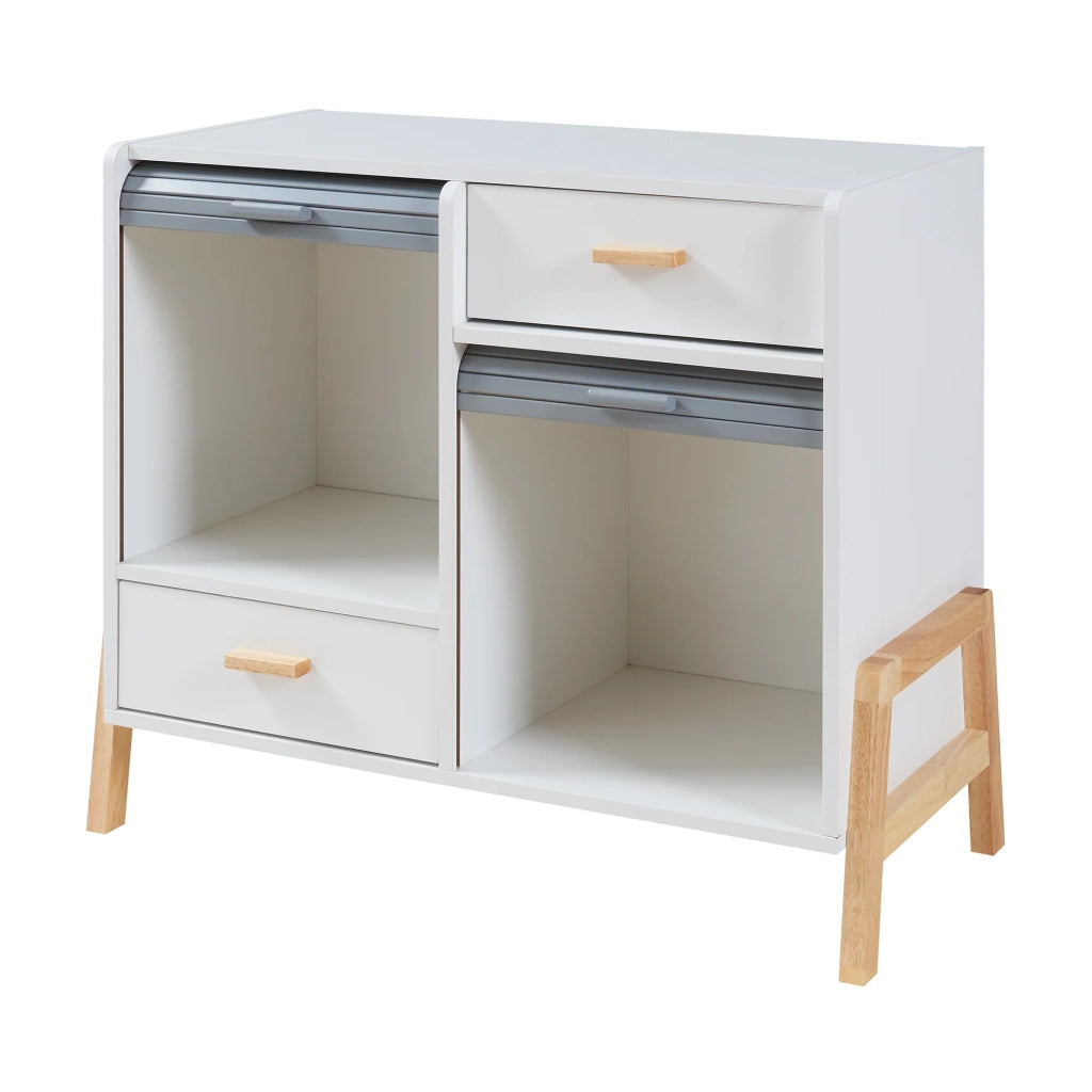 Cassettiera pratico mobile contenitore per ingresso soggiorno camera da letto 72 x 80 x 40 cm MDF grigio 03_0009295