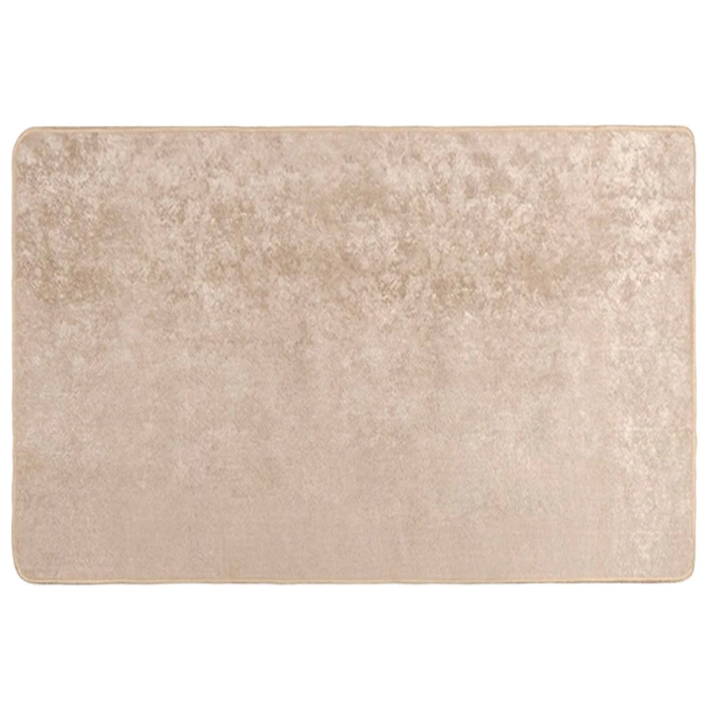 Runner Tappeto MARSA Beige 100 x 150 cm Poliestere e PVC