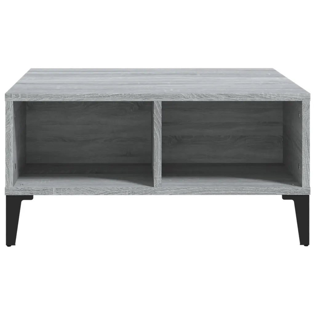 Tavolino da Salotto Grigio Sonoma 60x60x30 cm in Truciolato cod mxl 18809