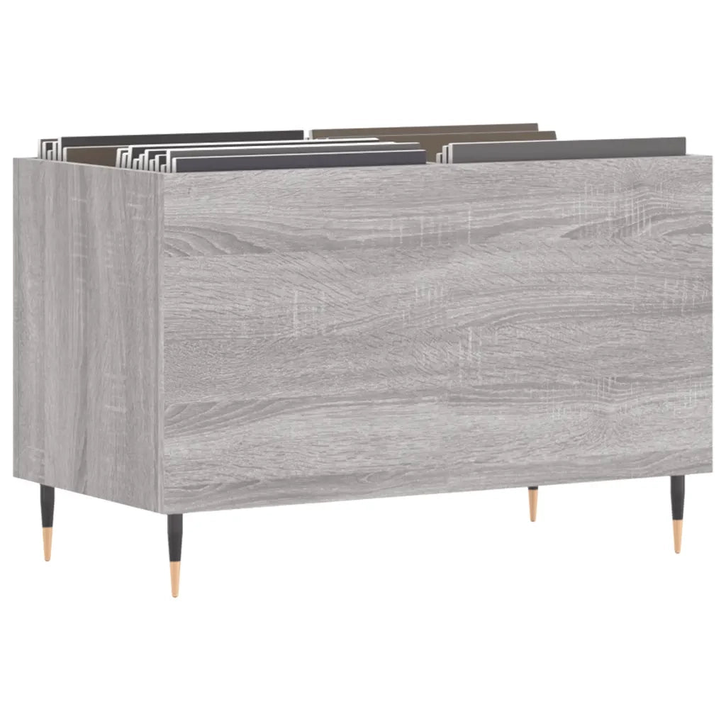 Mobile Porta Dischi Grigio Sonoma 74,5x38x48 Legno Multistratocod mxl 128880