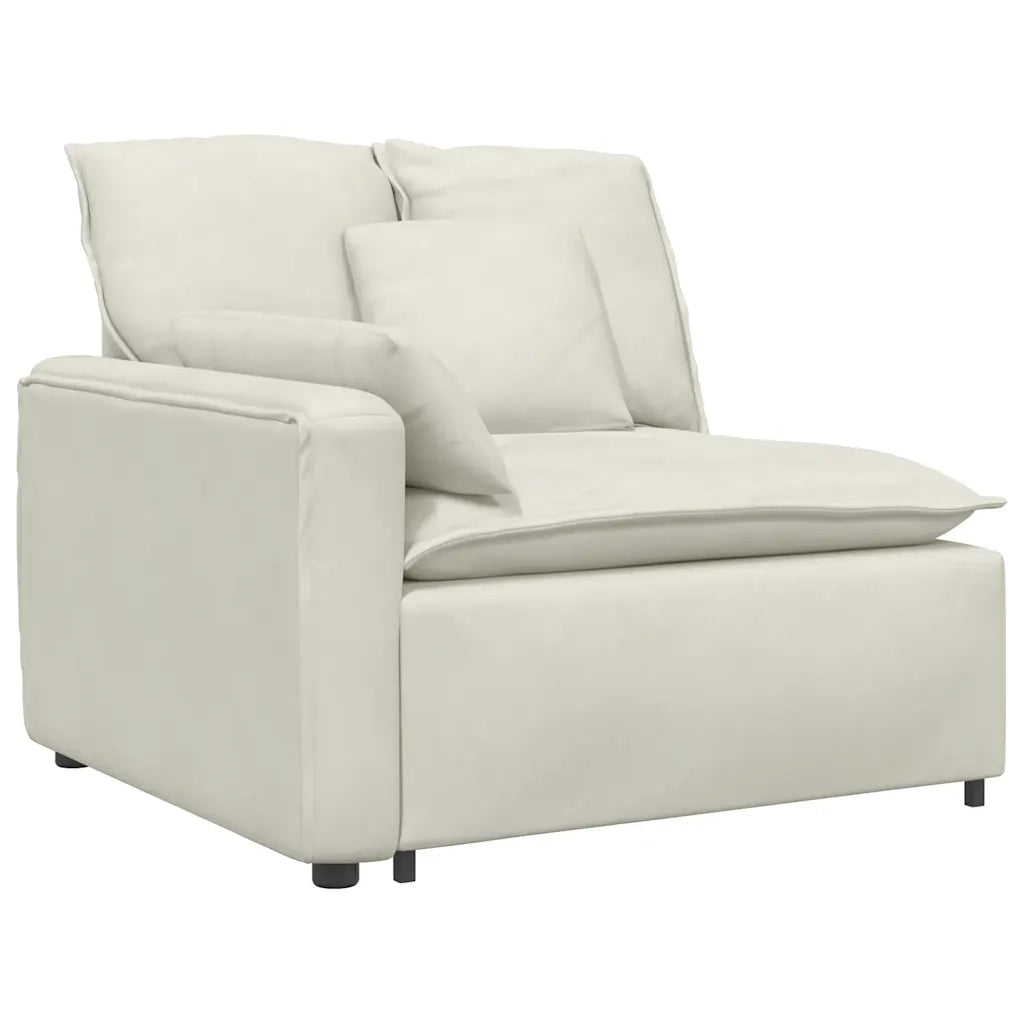 Modulo Terminale Bracciolo Divano Modulare con Cuscini 100 cm CFW2688159