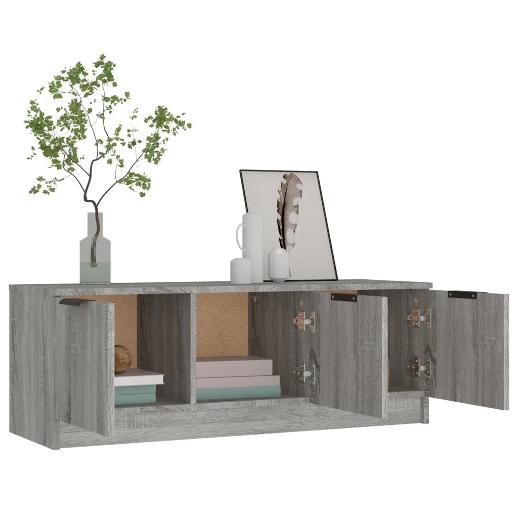 Mobile TV Grigio Sonoma 102x35x36,5 cm in Legno Multistrato cod mxl 21126