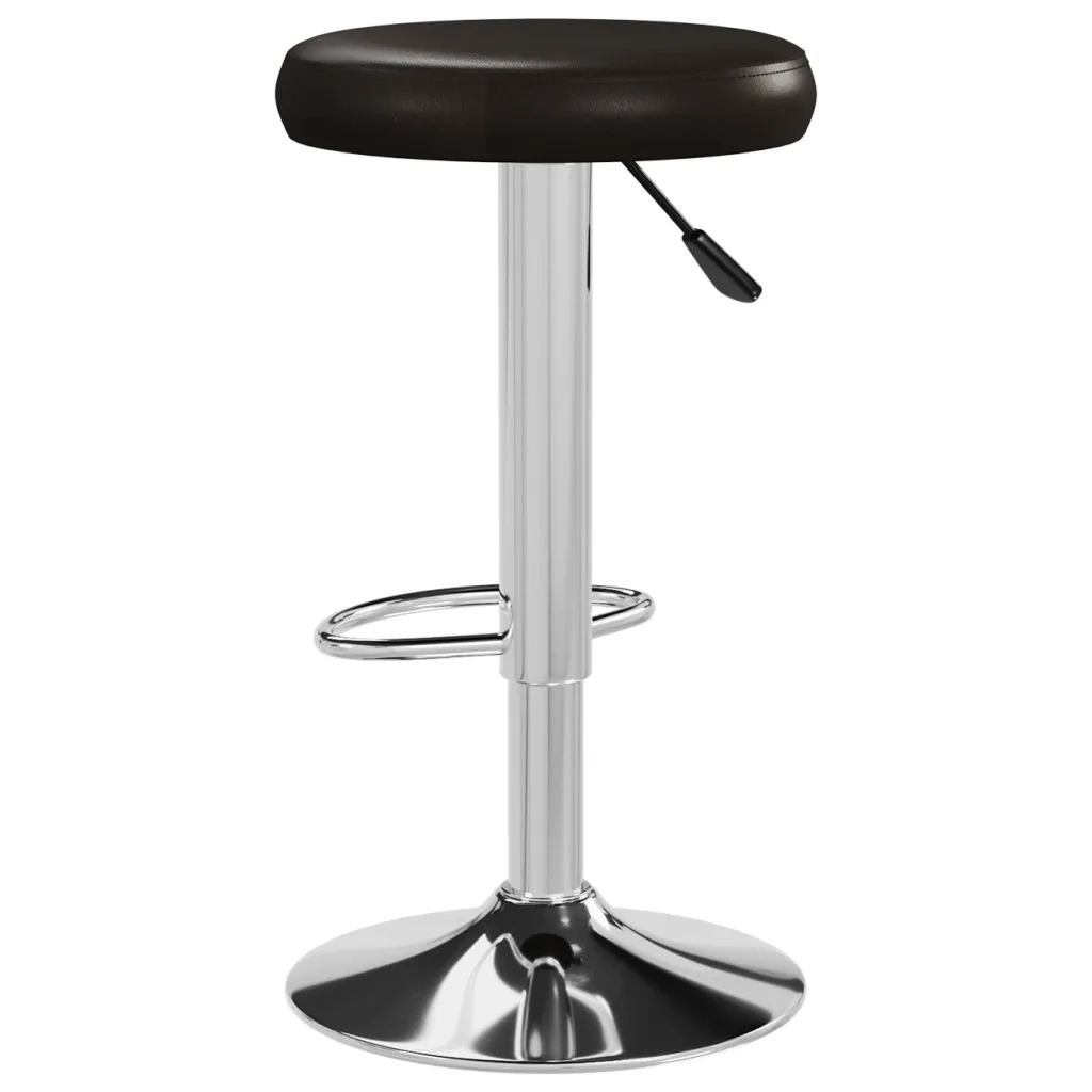 Sgabelli da Bar 2 pz Marroni in Similpelle 333100