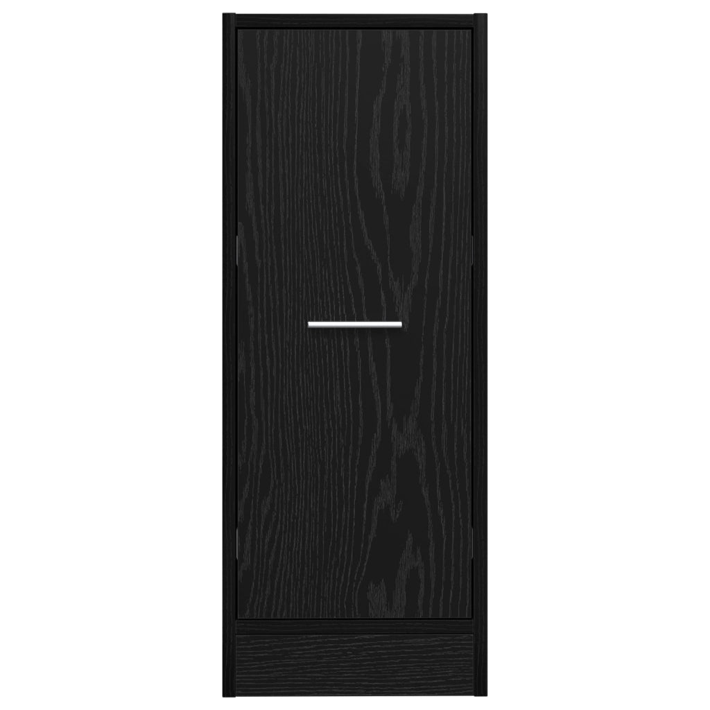 Armadio da Farmacia in Rovere Nero 30x41x77,5 cm in Legno Ingegnerizzato