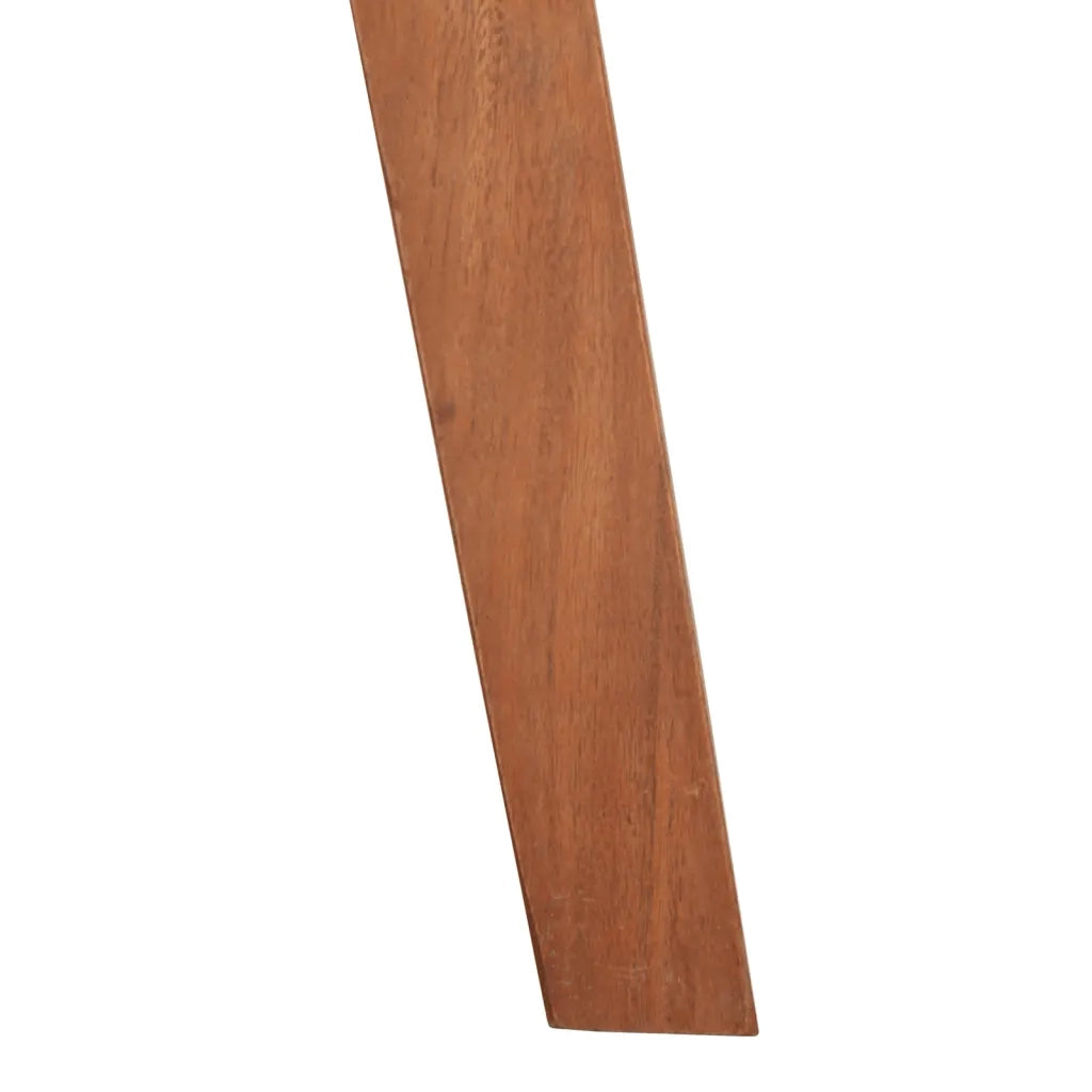 Sgabelli da Bar 2 pz in Vera Pelle e Legno Massello di Acacia 348165