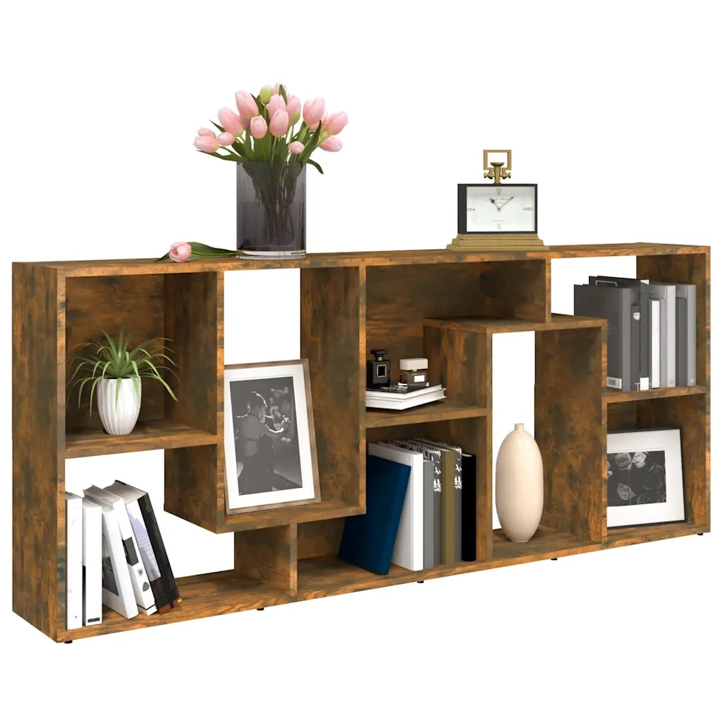 Libreria Rovere Fumo 67x24x161 cm in Legno Multistrato cod mxl 22929