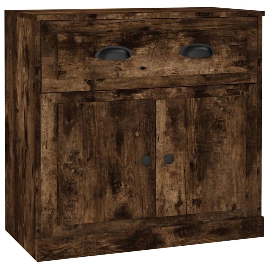 Buffet credenza cassettiera armadio mobile contenitore organizer cucina soggiorno salotti set di 2 legno ingegnerizzato marrone 02_0036757