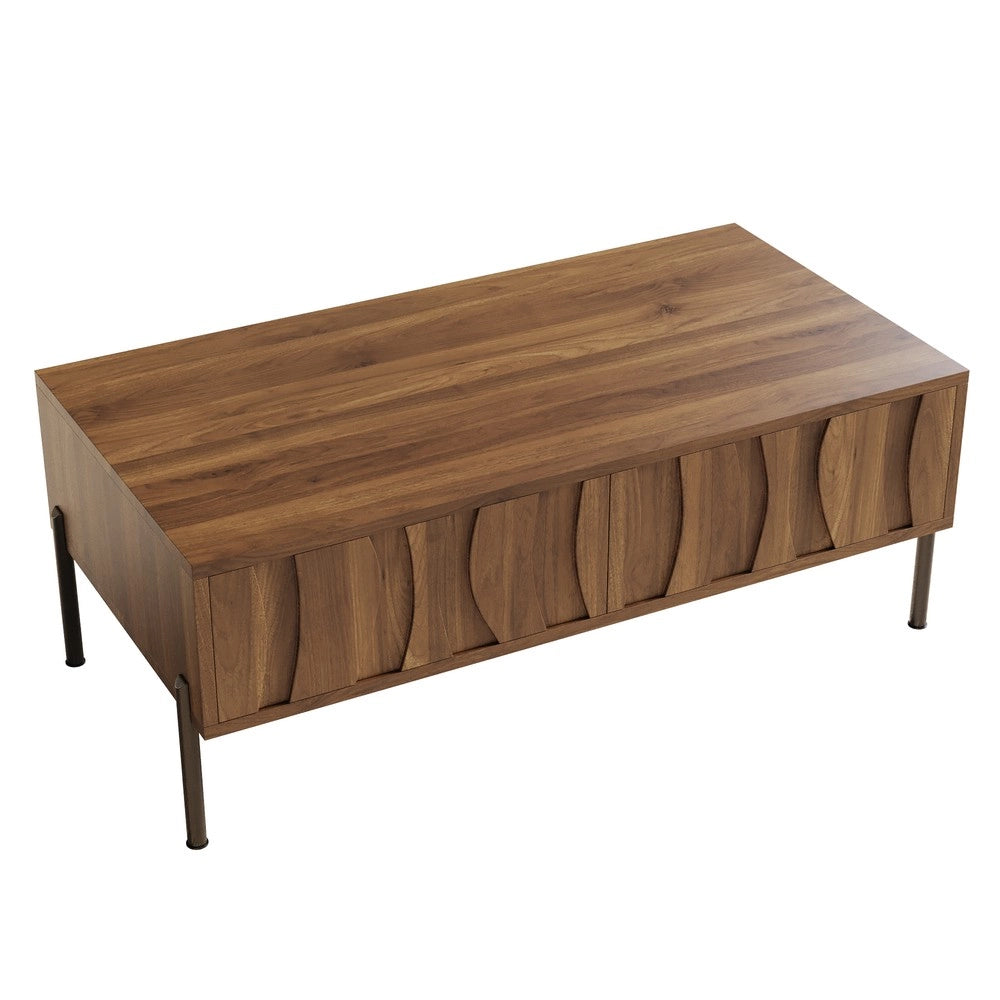 Tavolino e Porta TV in Legno Massello con Set Contenitore ¨C MINIMAL ¨C Design Naturale per Salotto