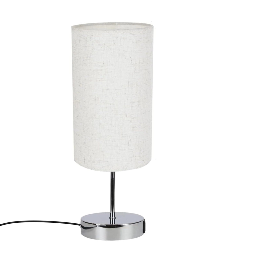 ZMH Lampada da tavolo touch dimmerabile USB ricarica paralume tessuto per comodino ufficio