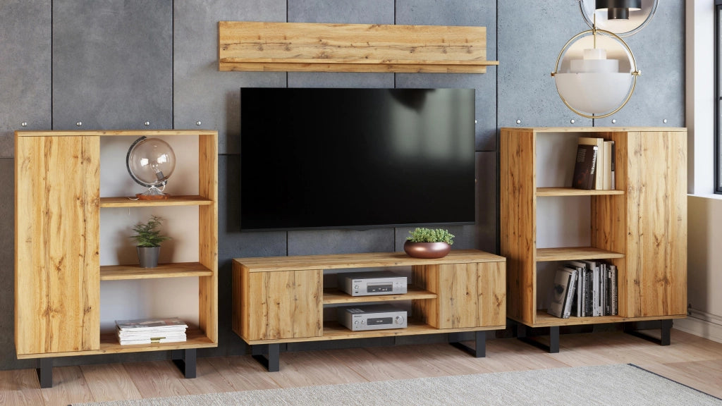 Libreria Fondi - Gambe in metallo Gold Craft Rovere