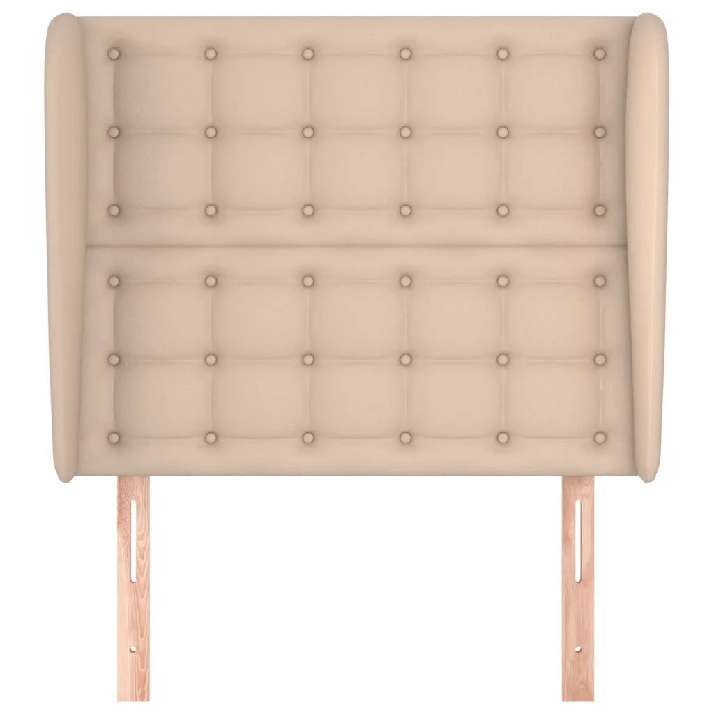 Testiera ad Orecchio-Testata con Orecchie Cappuccino 103x23x118/128 cm in Similpelle 224627