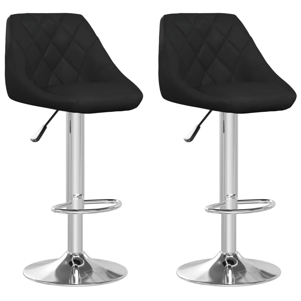 Sgabelli da Bar 2 pz Neri in Similpelle cod mxl 67244