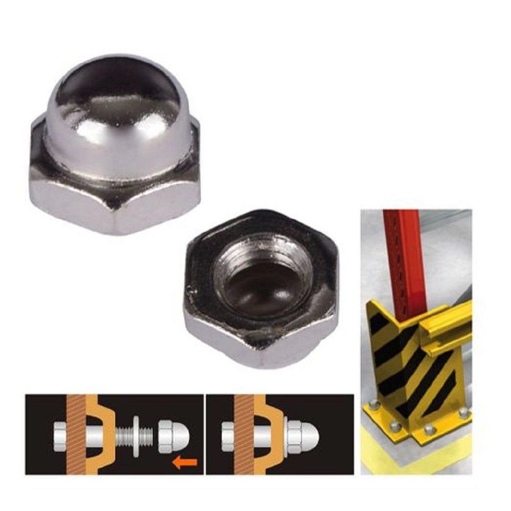 Trade Shop - Set 26 Pz Dado Dadi Ciechi Esagonali M6 Serraggio 6mm Per Chiave Esagonale 94918 -