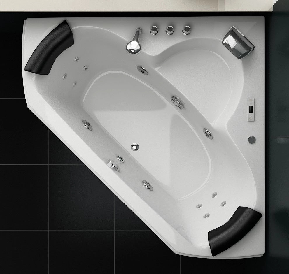 Vasca idromassaggio doppio cuscino 135x135x62cm Relpunt Prozia