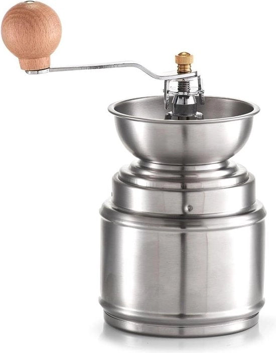 Caffettiera manuale - acciaio inossidabile - argento - 95 x 95 x 16/22 cm