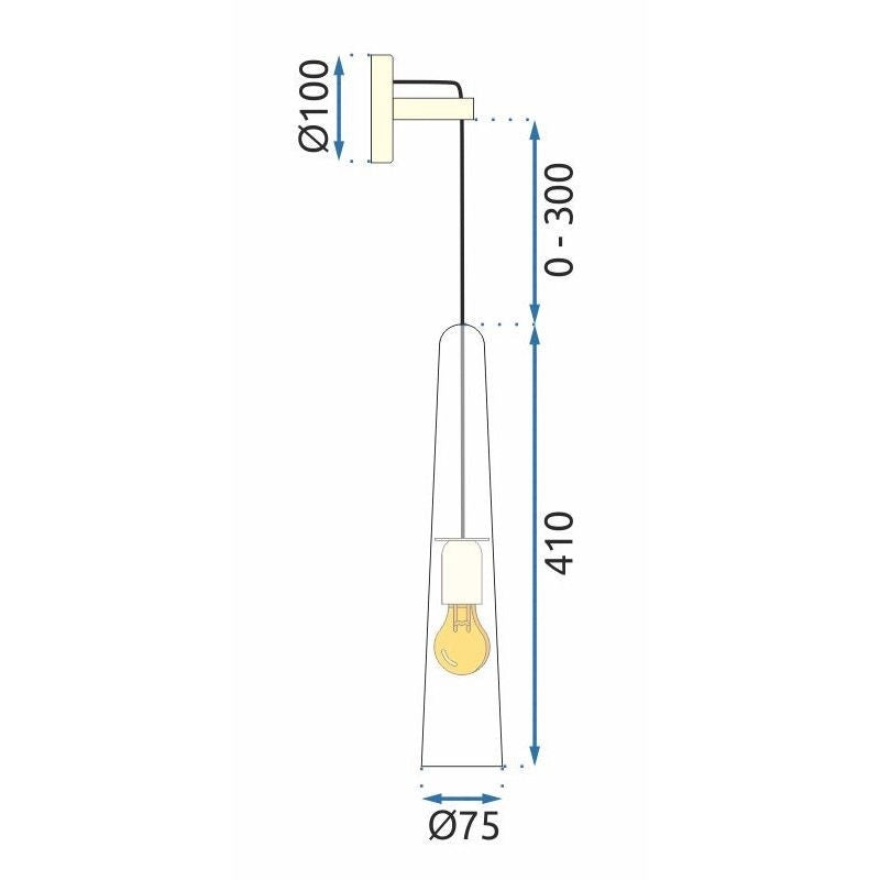 Lampada Da Parete APP896-1W Gold