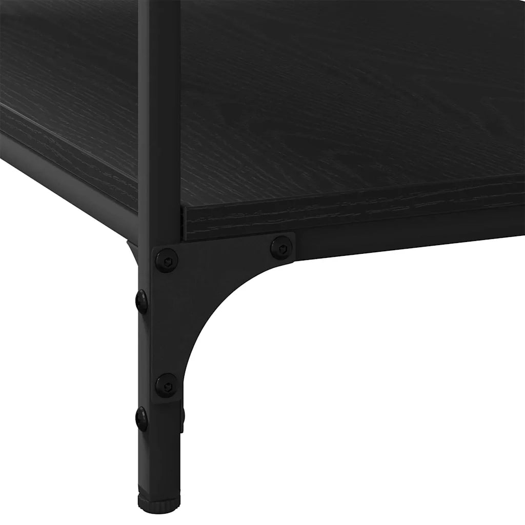 Tavolino da salotto Rovere Nero 82 x 50 x 40 cm