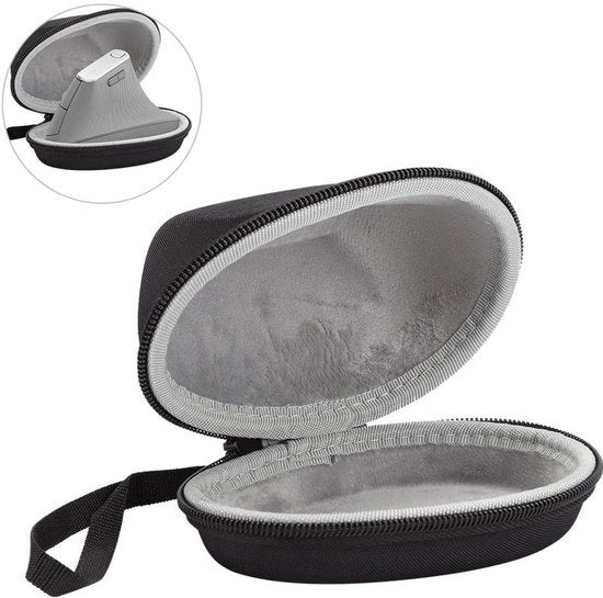 Custodia rigida EVA - Custodia per mouse verticale - Impermeabile - Resistente alla polvere - Tasca di stoccaggio - Cinturino per polso comodo - Protezione per dispositivo