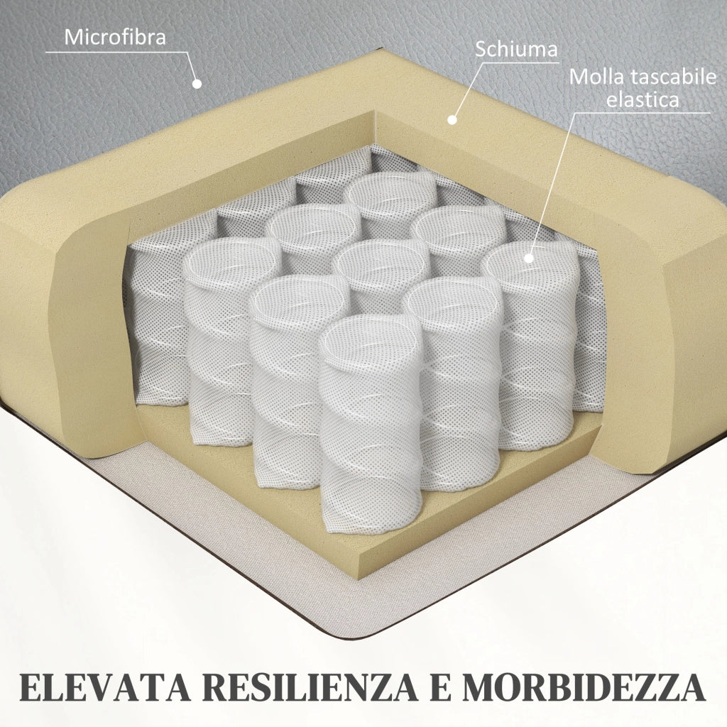 Poltrona Alzapersona Reclinabile 1 Motore con 8 Punti Massaggio 79x89x104 cm Riscaldamento e Telecomando Grigio Chiaro