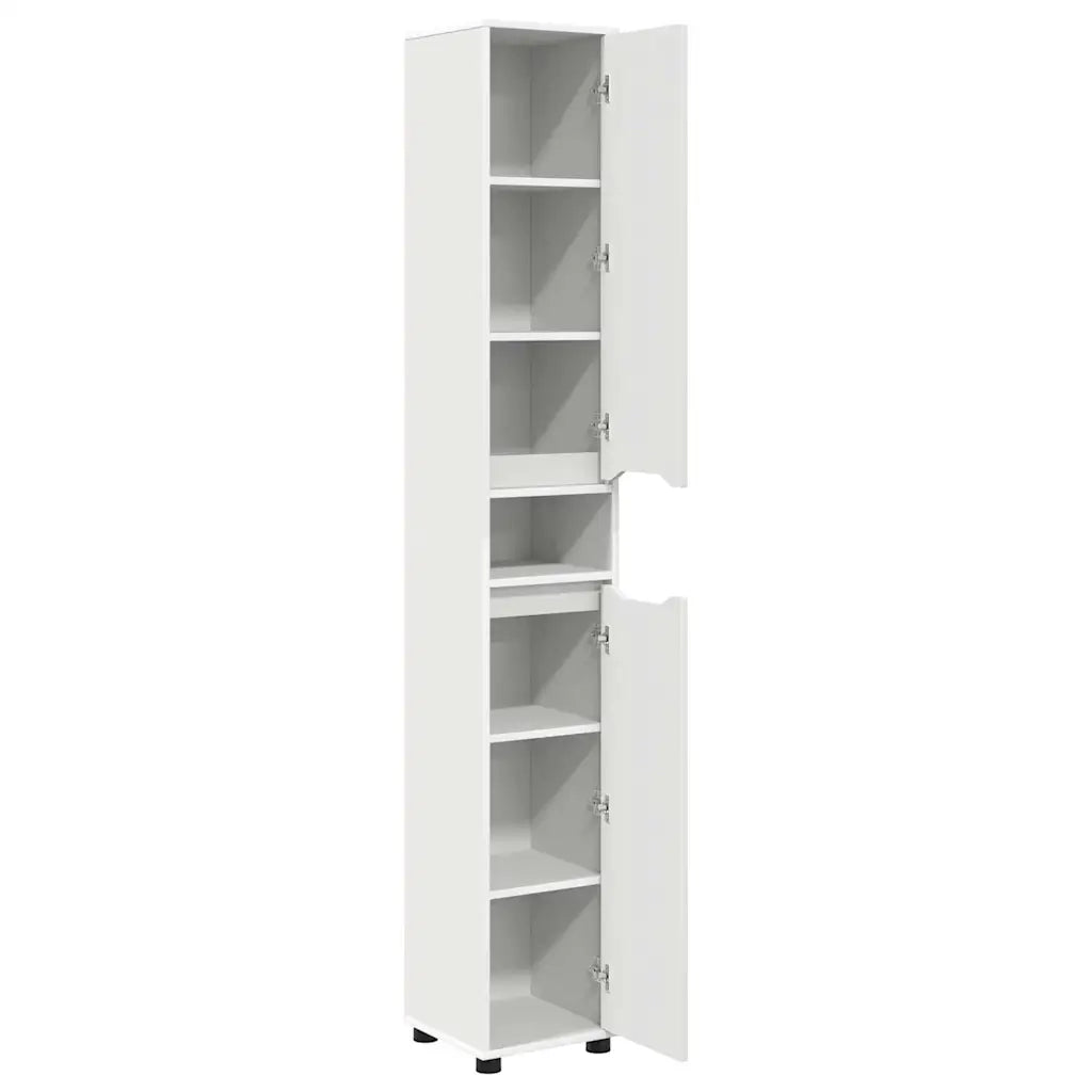Mobile da Bagno Bianco 30,5 x 30 x 195 cm Legno multistrato