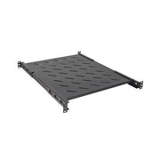 Ripiano link per armadio rack 19 allungabile 550mm con 4 agganci nero per armadi profondi 800mm - LKRIP550AN