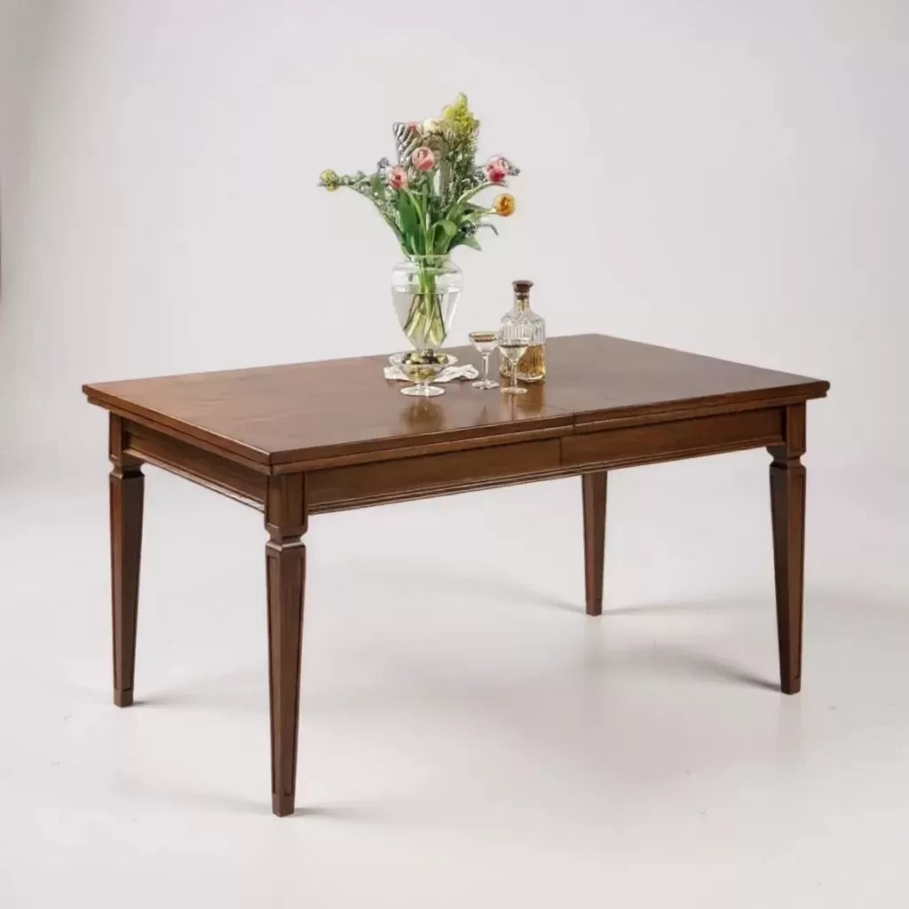 Tavolo allungabile rettangolare classico greca bassano 160x90x78 - Mobili 2G