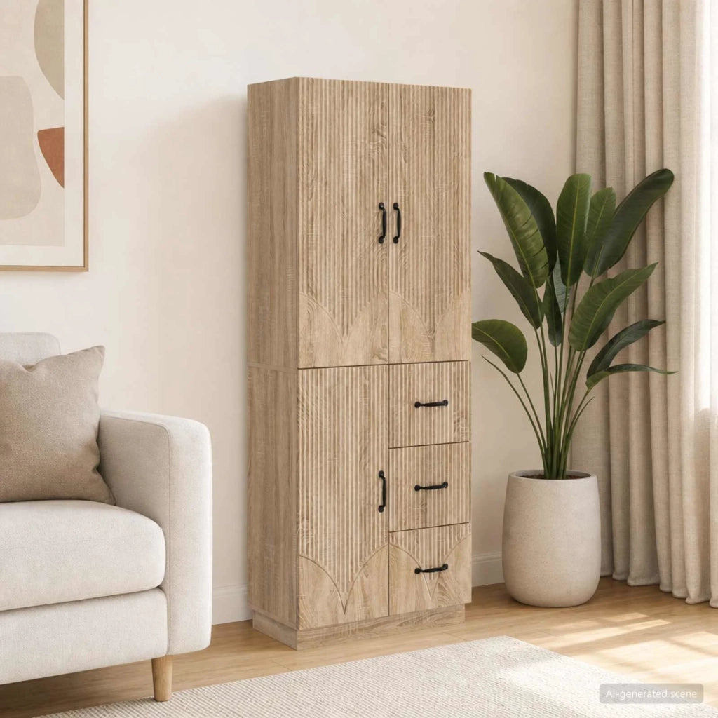 Set di armadi 2 pcs Rovere Sonoma Legno ingegnerizzato 3416819