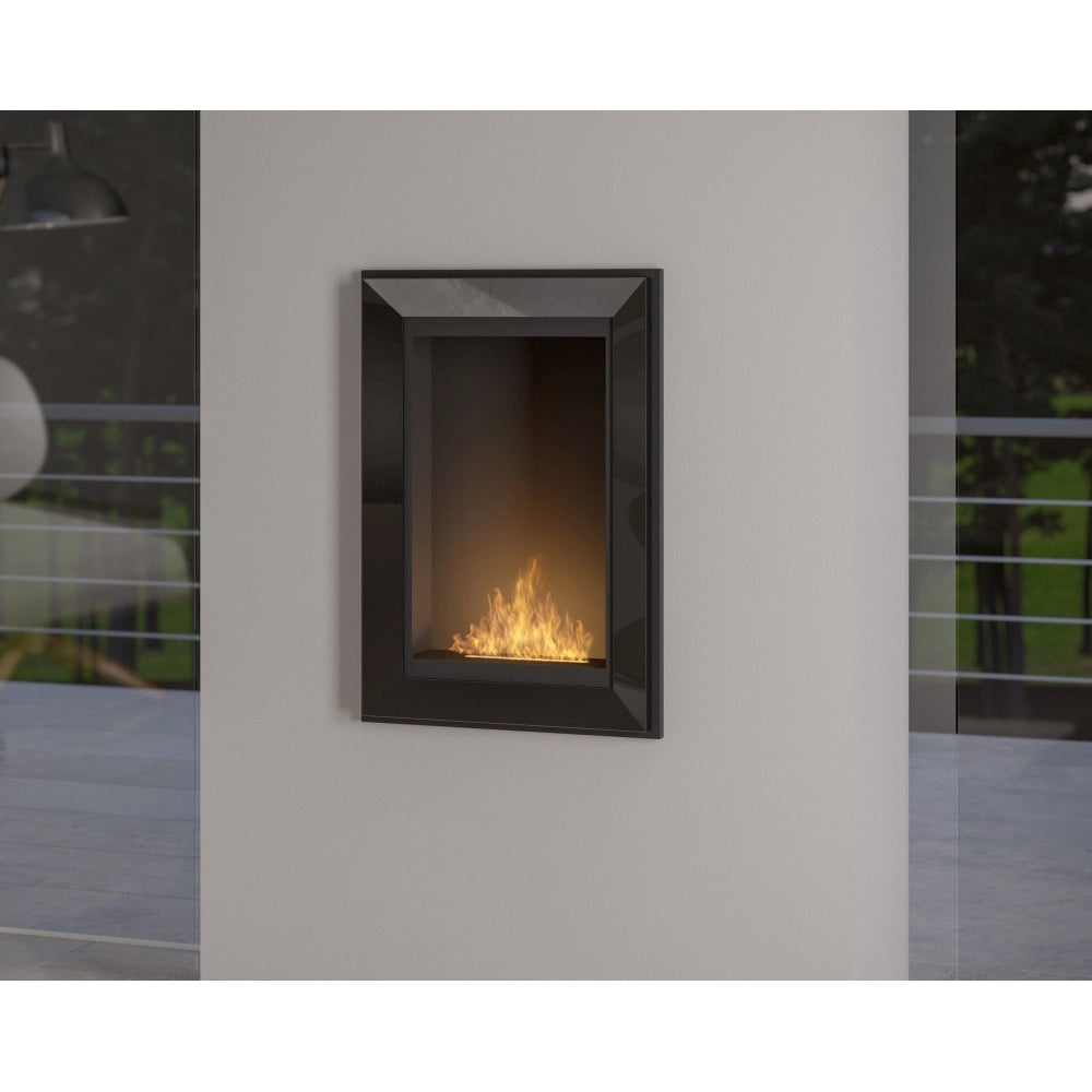 Caminetto a Bioetanolo Frame 550 SimpleFire da incasso con Vetro Nero