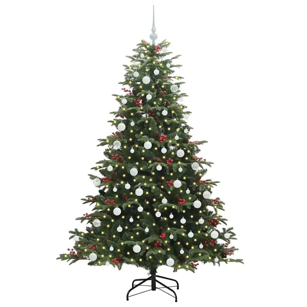 Albero di Natale | Decorazioni natalizie artificiale con 300 LED Verde 180 cm